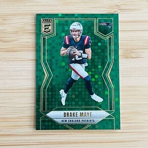DRAKE MAYE 2025 Panini Donruss Elite Green Holo Speckle Foil